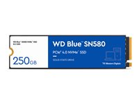 WD Blue SN580 - SSD - 250 Go - interne - M.2 2280 - PCIe 4.0 x4 (NVMe) WDS250G3B0E