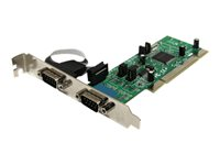 StarTech.com Carte PCI avec 2 Ports DB-9 RS422/485 - Adaptateur Série - UART 161050 - Adaptateur série - PCI-X - RS-422/485 x 2 PCI2S4851050