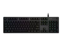 Logitech Gaming G512 - Clavier - backlit - USB - AZERTY - Français - commutateur : GX Blue - carbone 920-008940