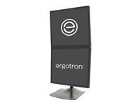 Ergotron DS100 - Kit de montage (2 pivots, 2 adaptateurs VESA, base, poteau 28") - profil bas - pour 2 écrans LCD - aluminium, acier - noir - Taille d'écran : jusqu'à 27 pouces - ordinateur de bureau 33-091-200