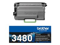 Brother TN3480 - À rendement élevé - originale - cartouche de toner - pour Brother DCP-L6600, MFC-L5700, MFC-L5750; HL-L5000, L5100, L6200, L6250, L6300, L6400 TN3480