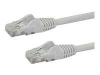 StarTech.com Câble réseau Cat6 UTP sans crochet de 7 m - Cordon Ethernet RJ45 anti-accroc - Câble patch - M/M - Blanc - Cordon de raccordement - RJ-45 (M) pour RJ-45 (M) - 7 m - UTP - CAT 6 - sans crochet - blanc N6PATC7MWH