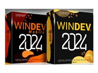WINDEV, WINDEV Mobile 2024 - Pack de boîtiers (mise à niveau) - 1 développeur - mise à niveau de ver. 28 - order before 12/31/2023 - Win - français EDM2829S