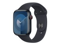 Apple - Bracelet pour montre intelligente - 45 mm - M/L (s'adapte aux poignets de 160 - 210 mm) - noir minuit MT3F3ZM/A