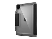 STM dux plus - Étui à rabat pour tablette - polyuréthane, polyuréthanne thermoplastique (TPU) - noir - 11" - pour Apple 11-inch iPad Pro (3ème génération) ST-222-334KZ-01