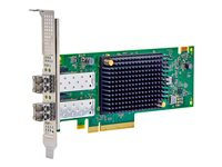 Lenovo ThinkSystem Emulex LPe36002 - Adaptateur de bus hôte - PCIe 4.0 x8 profil bas - 64Gb Fibre Channel Gen 7 (Short Wave) x 2 - pour ThinkStation P920 Rack; ThinkSystem SR650; SR650 V2; SR665; SR850 V2; SR850P; SR860 V2 4XC7A77485