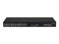 HPE FlexNetwork 5140 24G 2SFP+ 2XGT EI - Commutateur - C3 - intelligent - 24 x 10/100/1000 + 2 x 1 Gigabit / 10 Gigabit SFP+ + 2 x 10 Gigabit Ethernet - Montable sur rack - BTO R8J41A#ABB