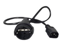 APC - Câble d'alimentation - power CEE 7/7 (F) pour IEC 60320 C14 - 10 A - 61 cm - noir - pour P/N: SCL500RMI1UC, SCL500RMI1UNC, SMTL750RMI2UC, SRT1500RMXLI, SRT1500XLI, SRT2200XLI-KR AP9880