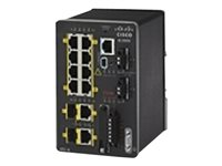 Cisco Industrial Ethernet 2000 Series - Commutateur - Géré - 8 x 10/100 + 2 x SFP Gigabit combiné - Montage sur rail DIN IE-2000-8TC-B