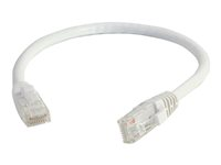 C2G Cat5e Booted Unshielded (UTP) Network Patch Cable - Cordon de raccordement - RJ-45 (M) pour RJ-45 (M) - 5 m - UTP - CAT 5e - moulé, sans crochet, bloqué - blanc 83265