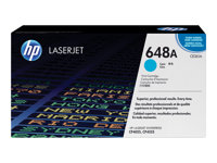 HP 648A - Cyan - original - LaserJet - cartouche de toner (CE261A) - pour Color LaserJet Enterprise CP4025dn, CP4025n, CP4525dn, CP4525n, CP4525xh CE261A