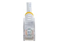 StarTech.com Câble réseau Cat5e UTP sans crochet - 50 cm Blanc - Cordon Ethernet RJ45 anti-accroc - Câble patch - Cordon de raccordement - RJ-45 (M) pour RJ-45 (M) - 50 cm - UTP - CAT 5e - sans crochet, bloqué - blanc 45PAT50CMWH