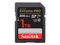 SanDisk Extreme Pro - Carte mémoire flash - 1 To - Video Class V30 / UHS-I U3 / Class10 - SDXC UHS-I SDSDXXD-1T00-GN4IN