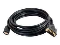 C2G Câble HDMI vers DVI de 5 m (16 pieds) - Câble adaptateur HDMI vers DVI-D - 1080p - M/M - Câble adaptateur - DVI-D mâle pour HDMI mâle - 5 m - blindé - noir 42518