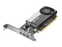 NVIDIA T400 - Carte graphique - T400 - 2 Go GDDR6 - PCIe 3.0 x16 - 3 x Mini DisplayPort - boîtier marron 4X61L13936