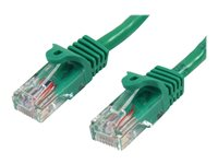 StarTech.com Câble réseau Cat5e UTP sans crochet de 3 m - Cordon Ethernet RJ45 anti-accroc - Câble patch - M/M - Vert - Cordon de raccordement - RJ-45 (M) pour RJ-45 (M) - 3 m - UTP - CAT 5e - moulé, sans crochet - vert 45PAT3MGN