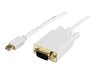 StarTech.com Câble adaptateur Mini DisplayPort vers VGA de 3 m - Convertisseur actif DP vers HD15 pour Mac ou PC - Blanc - Convertisseur vidéo - VGA - DisplayPort - noir MDP2VGAMM10W