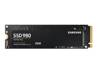Samsung 980 MZ-V8V250BW - SSD - chiffré - 250 Go - interne - M.2 2280 - PCIe 3.0 x4 (NVMe) - AES 256 bits - TCG Opal Encryption MZ-V8V250BW