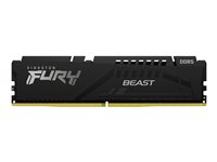 Kingston FURY Beast - DDR5 - module - 8 Go - DIMM 288 broches - 5200 MHz / PC5-41600 - CL36 - 1.25 V - mémoire sans tampon - on-die ECC - noir KF552C36BBE-8