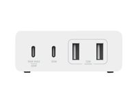 Belkin BOOST CHARGE GaN - Adaptateur secteur - 108 Watt - 4 connecteurs de sortie (2 x USB, 2 x USB-C) - blanc WCH010VFWH