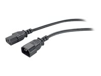 APC - Câble d'alimentation - IEC 60320 C13 (F) pour IEC 60320 C14 (M) - 2.4 m - noir - pour P/N: SMX3000RMHV2UNC, SUA2200RMXLI3U, SUA3000I, SUA3000R2IX322, SUA750IX38, SURT3000XLI/S AP9870