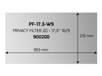 PORT Professional - Filtre anti-indiscrétion - 17" 900200