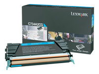 Lexmark - Cyan - original - cartouche de toner LCCP - pour Lexmark C734, C736, X734, X736, X738 C734A2CG