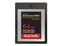 SanDisk Extreme Pro - Carte mémoire flash - 64 Go - CFexpress SDCFE-064G-GN4NN