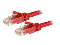 StarTech.com Câble réseau Cat6 Gigabit UTP sans crochet de 15m - Cordon Ethernet RJ45 anti-accroc - Câble patch Mâle / Mâle - Rouge - Cordon de raccordement - RJ-45 (M) pour RJ-45 (M) - 15 m - UTP - CAT 6 - moulé, sans crochet - rouge N6PATC15MRD