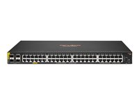HPE Aruba Networking CX 6100 48G Class4 PoE 4SFP+ 740W Switch - Commutateur - C3 - Géré - 48 x 10/100/1000 (PoE+) + 4 x 1 gigabit/10 gigabit SFP+ (liaison montante) - flux d'air côte à côte - Montable sur rack, fixation murale - PoE+ (740 W) - CTO R9Y04A#ABB