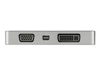 StarTech.com Adaptateur multiport USB-C - Gris sidéral - 4-en-1 USB-C vers VGA, DVI, HDMI, ou Mini DisplayPort (CDPVDHDMDPSG) - Adaptateur vidéo externe - USB-C - DVI, HDMI, Mini DisplayPort, VGA - gris sidéral CDPVDHDMDPSG