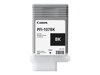 Canon PFI-107 BK - 130 ml - photo noire - original - réservoir d'encre - pour imagePROGRAF iPF670, iPF680, iPF685, iPF770, iPF780, iPF785 6705B001