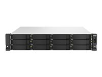 QNAP TS-H1887XU-RP - Serveur NAS - 18 Baies - rack-montable - SATA 6Gb/s - RAID RAID 0, 1, 5, 6, 10, 50, JBOD, 60 - RAM 16 Go - 2.5 Gigabit Ethernet / 10 Gigabit Ethernet - iSCSI support - 2U TS-H1887XU-RP-E2334-16G