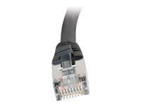 C2G Cat5e Booted Shielded (STP) Network Patch Cable - Cordon de raccordement - RJ-45 (M) pour RJ-45 (M) - 1 m - STP - CAT 5e - Moulé - noir 83850