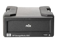 HPE RDX Removable Disk Backup System - Lecteur de disque - cartouche RDX - USB 2.0 - externe - avec Cartouche 160 Go - pour Workstation xw4600; ProLiant DL380 G6, DL380 G7, DL585 G5, ML370 G6 AJ766A#ABB