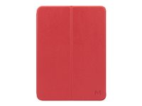 Mobilis Origine - Étui à rabat pour tablette - cuir artificiel - rouge - 10.9" - pour Apple 10.9-inch iPad Air (4ème génération) 048044