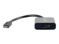 C2G USB C to DisplayPort Adapter Converter - USB Type C to DisplayPort Black - Adaptateur vidéo externe - USB 3.1 - DisplayPort - noir 80521