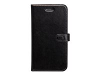 BIGBEN Connected Folio Wallet - Étui à rabat pour téléphone portable - synthétique - noir - pour Apple iPhone 6, 6s, 7, 8, SE (2e génération) FOLIOIPSE20B