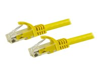 StarTech.com 7.5m CAT6 Ethernet Cable, 10 Gigabit Snagless RJ45 650MHz 100W PoE Patch Cord, CAT 6 10GbE UTP Network Cable w/Strain Relief, Yellow, Fluke Tested/Wiring is UL Certified/TIA - Category 6 - 24AWG (N6PATC750CMYL) - Cordon de raccordement - RJ-45 (M) pour RJ-45 (M) - 7.5 m - UTP - CAT 6 - sans crochet - jaune N6PATC750CMYL
