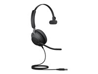 Jabra Evolve2 40 SE UC Mono - Micro-casque - sur-oreille - filaire - USB-A - isolation acoustique - Optimisé pour la CU 24189-889-999