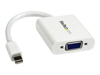 StarTech.com Adaptateur vidéo Mini DisplayPort vers VGA - Convertisseur Mini DP vers HD15 - M/F - 1920x1200 - Blanc - Convertisseur vidéo - VGA - DisplayPort - blanc MDP2VGAW