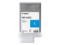 Canon PFI-107 C - 130 ml - cyan - original - réservoir d'encre - pour imagePROGRAF iPF670, iPF680, iPF685, iPF770, iPF780, iPF785 6706B001