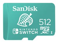 SanDisk Nintendo Switch - Carte mémoire flash - 512 Go - UHS-I U3 / Class10 - microSDXC UHS-I SDSQXAO-512G-GNCZN