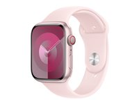 Apple - Bracelet pour montre intelligente - 45 mm - M/L (s'adapte aux poignets de 160 - 210 mm) - Rose clair MT3V3ZM/A