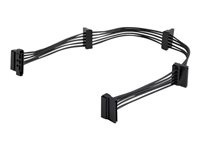 StarTech.com Câble répartiteur d'alimentation SATA vers 4x SATA - Répartiteur d'alimentation - alimentation SATA (M) pour alimentation SATA (F) - 40 cm - noir - pour P/N: BRACKET125PT, BRACKET125PTP, BRACKET425F, PEXUSB311AC3, S251BU31REM, SATBP125VP PYO4SATA