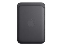 Apple - Portefeuille pour téléphone portable / carte de crédit - compatibilité avec MagSafe - tissu fin - noir MT2N3ZM/A