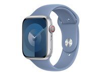 Apple - Bracelet pour montre intelligente - 45 mm - M/L (s'adapte aux poignets de 160 - 210 mm) - bleu hivernal MT443ZM/A