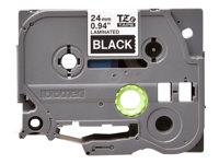 Brother TZe-355 - Adhésif standard - blanc sur noir - Rouleau (2,4 cm x 8 m) 1 cassette(s) ruban laminé - pour Brother PT-D600; P-Touch PT-3600, D800, E550, E800, P750, P900, P950; P-Touch EDGE PT-P750 TZE355