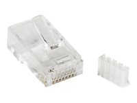 StarTech.com Cat 6 RJ45 Modular Plug for Solid Wire - 50 Pack (CRJ45C6SOL50) - Connecteur de réseau - RJ-45 (M) - CAT 6 - clair (pack de 50) - pour P/N: WIRC6CMPBLU CRJ45C6SOL50