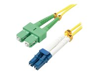 MCL - Câble réseau - mode unique LC (M) pour mode unique SC/APC (M) - 2 m - fibre optique - 9 / 125 micromètres - OS2 - sans halogène FJOS2/SCA-LC-2M